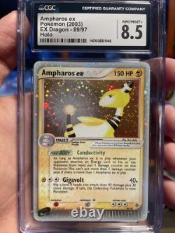 2003 POKEMON EX Dragon Ampharos EX Holo #89/97 CGC 8.5 NM/MINT RARE
