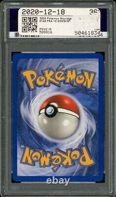 2003 Pokemon Skyridge Holo Charizard #146 Psa 10 Gem Mint Dernière Impression Wotc