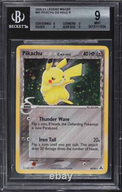 2006 Pokemon Ex Legend Maker Pikachu #93 Holo Foil Bgs 9 Mint #0015111634

<br/>
   
<br/>

2006 Pokemon Ex Legend Maker Pikachu #93 Holo Foil Bgs 9 Menthe #0015111634