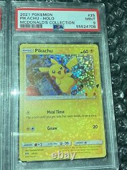 2021 Mcdonald's Pokémon Pikachu 25/25 1/1 Rare Full Holo Bleeed Error Card
