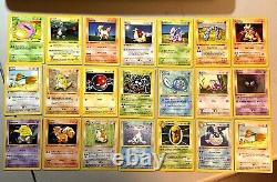 21 cartes Pokémon de première édition Shadowless / Choisi à la main de haute qualité NM ou mieux