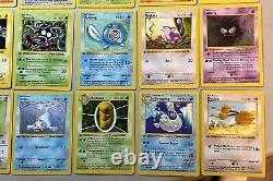 21 cartes Pokémon de première édition Shadowless / Choisi à la main de haute qualité NM ou mieux