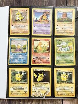 Anciennes cartes Pokemon Collection Rare VINTAGE dans un classeur Holo WOTC de l'ère 1999 Lot n°2