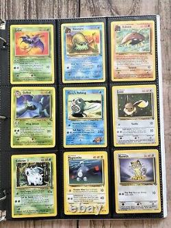 Anciennes cartes Pokemon Collection Rare VINTAGE dans un classeur Holo WOTC de l'ère 1999 Lot n°2