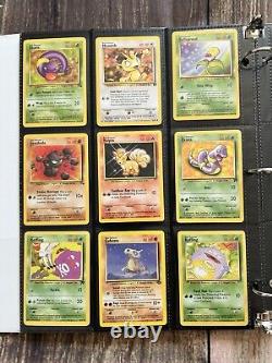 Anciennes cartes Pokemon Collection Rare VINTAGE dans un classeur Holo WOTC de l'ère 1999 Lot n°2