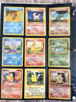 Anciennes cartes Pokémon VINTAGE Collection rare classeur Holo WOTC 1999 Époque Lot