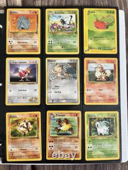 Anciennes cartes Pokémon VINTAGE Collection rare classeur Holo WOTC 1999 Époque Lot