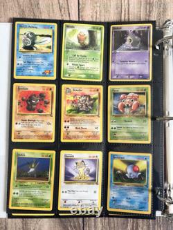 Anciennes cartes Pokémon VINTAGE Collection rare classeur Holo WOTC 1999 Époque Lot