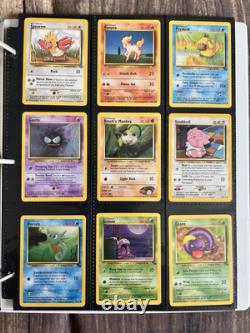 Anciennes cartes Pokémon VINTAGE Collection rare classeur Holo WOTC 1999 Époque Lot