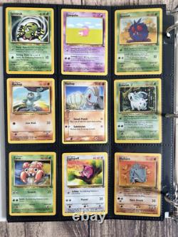 Anciennes cartes Pokémon VINTAGE Collection rare classeur Holo WOTC 1999 Époque Lot