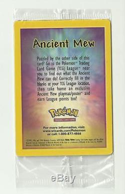 Ancient Mew Factory Scellé Rare Holo Limited Edition Card Pokemon Movie 2000