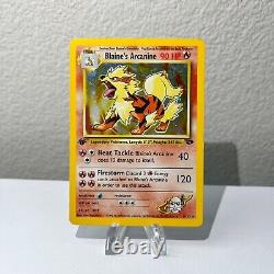 Arcanin de Blaine 1/132 Première Édition Rare Holo Carte Pokemon Challenge de Gym 1999