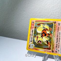 Arcanin de Blaine 1/132 Première Édition Rare Holo Carte Pokemon Challenge de Gym 1999