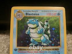 Blastoise 1ère Édition Ensemble De Base De Cartes Pokémon Rare Sans Ombre 2/102 Anglais