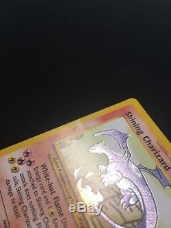 Brillant Charizard 107/105 Neo Destin Secret Rare Pokemon Grande Carte Binder