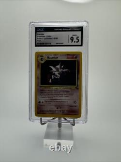 CGC 9.5 MINT+ Haunter 6/62 HOLO RARE Carte Pokémon Fossile
