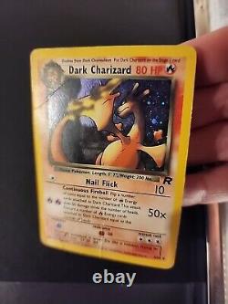 Cartable d'enfance Pokémon Vintage Lot de cartes WoTC Holos Rares Dark Charizard
