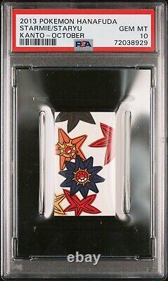 Carte Hanafuda Pokemon Starmie & Staryu Rare TCG PSA 10 Gem Mint