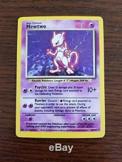 Carte Originale De Holo De Mewtwo Pokémon Rare