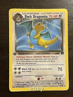 Carte Pokémon 1ère Édition Dark Dragonite Team Rocket 22/82 Non-Holo Rare