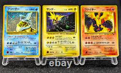 Carte Pokémon Base Set Articuno Zapdos Moltres Coffret de démarrage rapide Cadeau Japonais 145