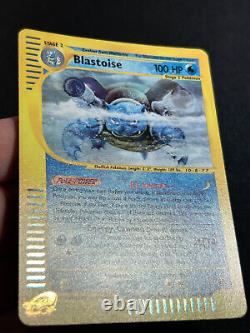 Carte Pokemon Blastoise Expedition 4/165 Holo Rare TOURBILLON