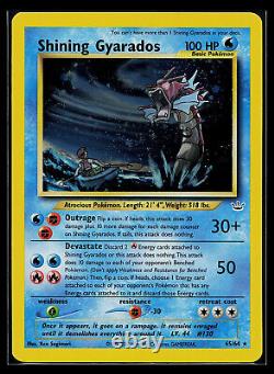 Carte Pokemon Brillante Gyarados Neo Revelation 65/64 HOLO Rare Secret