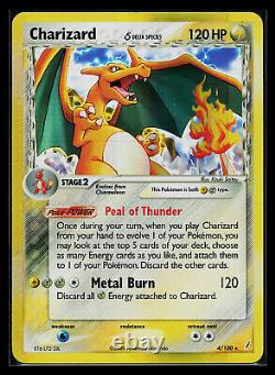 Carte Pokémon Charizard (Espèce Delta) EX Gardiens Cristal 4/100 Rare Holo