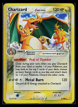 Carte Pokemon Charizard (Espèces Delta) EX Gardiens Cristal 4/100 Holo Rare