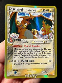 Carte Pokemon Charizard (Espèces Delta) EX Gardiens Cristal 4/100 Holo Rare