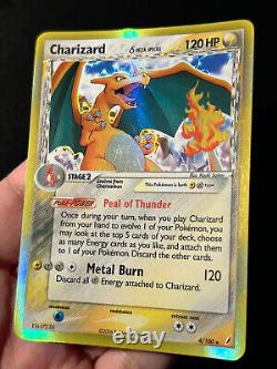 Carte Pokemon Charizard (Espèces Delta) EX Gardiens Cristal 4/100 Holo Rare