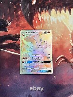 Carte Pokémon Charizard GX 150/147 Rainbow Secrète Rare Brûlant Ombres Près du Menthe