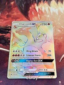 Carte Pokémon Charizard GX 150/147 Rainbow Secrète Rare Brûlant Ombres Près du Menthe