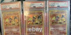 Carte Pokemon Charizard notée authentique! Garantie Menthe 9 et plus! Expédition rapide