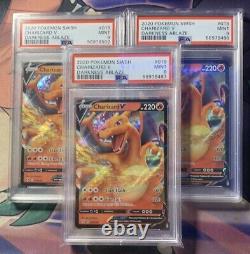 Carte Pokémon Charizard notée authentique ! Garantie menthe 9 et plus ! Expédition rapide