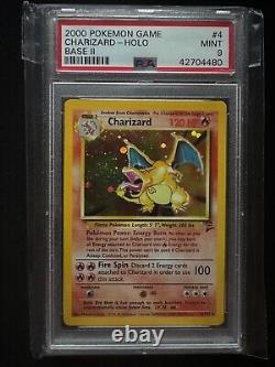 Carte Pokemon Charizard (psa Notée Menthe) #4/130 Belle Carte