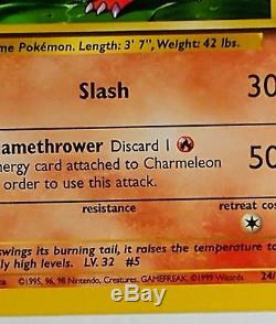 Carte Pokemon Charmeleon Rare -near Mint Condition 1995 24/102