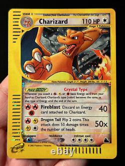 Carte Pokemon Cristal Charizard Skyridge 146/144 HOLO Secret Rare