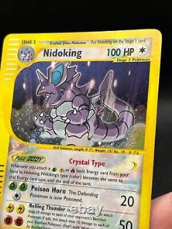 Carte Pokémon Cristal Nidoking Aquapolis 150/147 Holo Secret Rare 2002