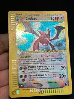 Carte Pokemon Crystal Crobat Ciel Rugissant Holo 147/144 Secret Rare