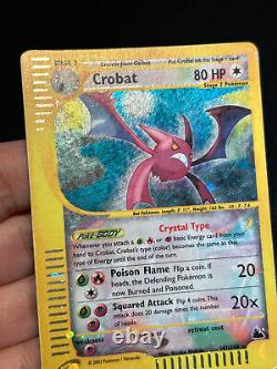 Carte Pokemon Crystal Crobat Ciel Rugissant Holo 147/144 Secret Rare