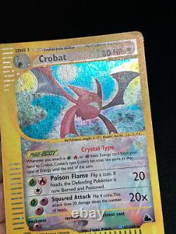 Carte Pokemon Crystal Crobat Ciel Rugissant Holo 147/144 Secret Rare