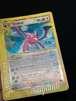 Carte Pokemon Crystal Crobat Ciel Rugissant Holo 147/144 Secret Rare