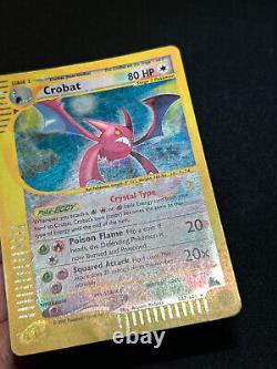 Carte Pokemon Crystal Crobat Ciel Rugissant Holo 147/144 Secret Rare