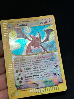 Carte Pokemon Crystal Crobat Ciel Rugissant Holo 147/144 Secret Rare