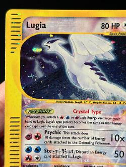 Carte Pokemon Crystal Lugia Aquapolis HOLO 149/147 Secret Rare Holo