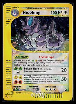 Carte Pokemon Crystal Nidoking Aquapolis 150/147 HOLO Secret Rare