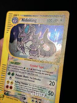 Carte Pokemon Crystal Nidoking Aquapolis 150/147 HOLO Secret Rare