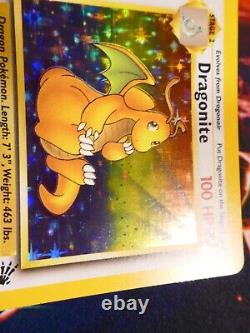 Carte Pokemon DRAGONITE NM (1ère édition) Set 4/62 Holo Rare WOTC