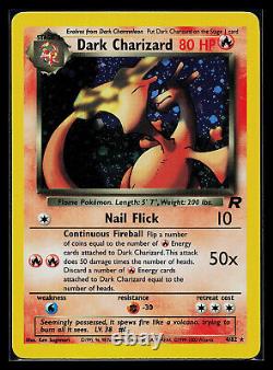 Carte Pokemon Dark Charizard Team Rocket 4/82 Holo Rare